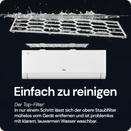 [BUNDLE] TCL BreezeIN P5 9000 BTU 2,6 kW Split Klimaanlage WLAN R32