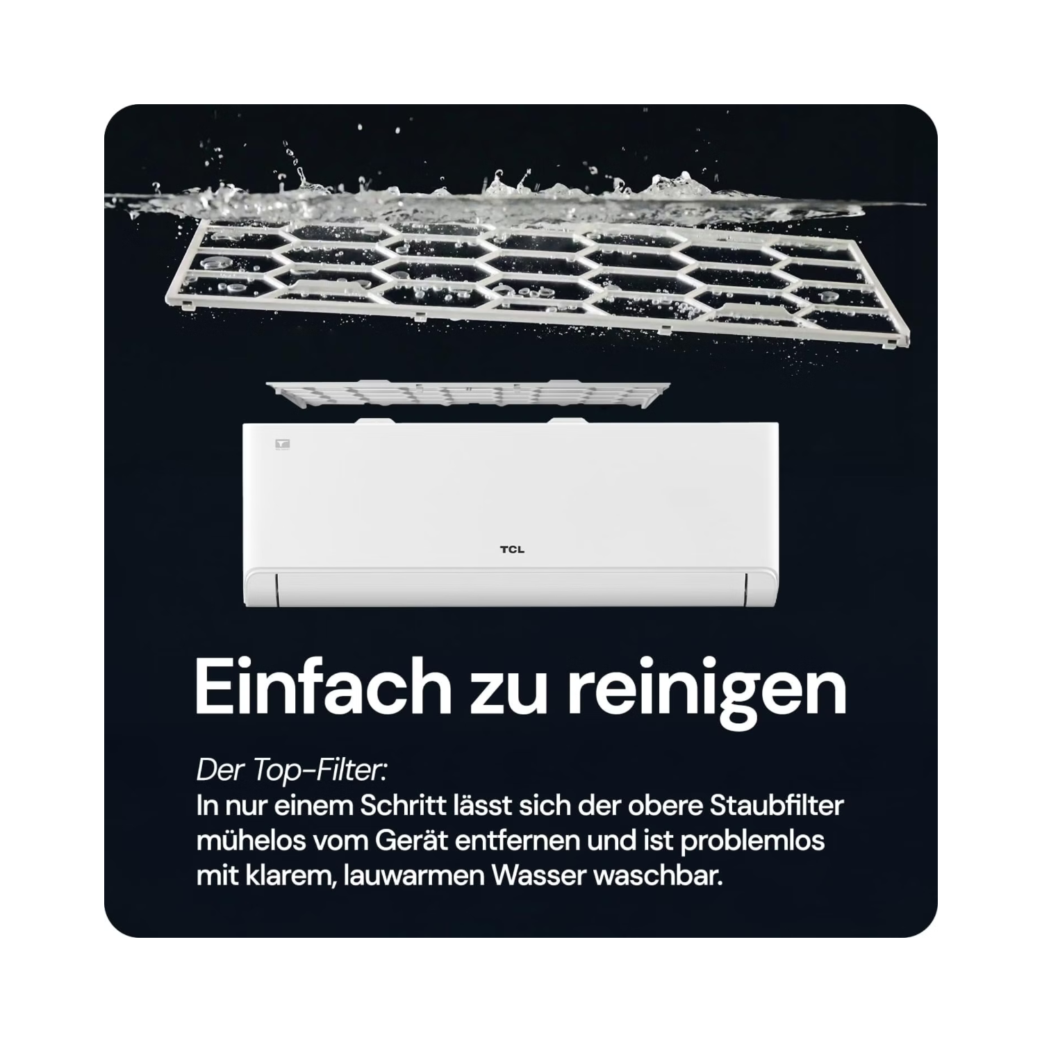 [BUNDLE] TCL BreezeIN P5 9000 BTU 2,6 kW Split Klimaanlage WLAN R32
