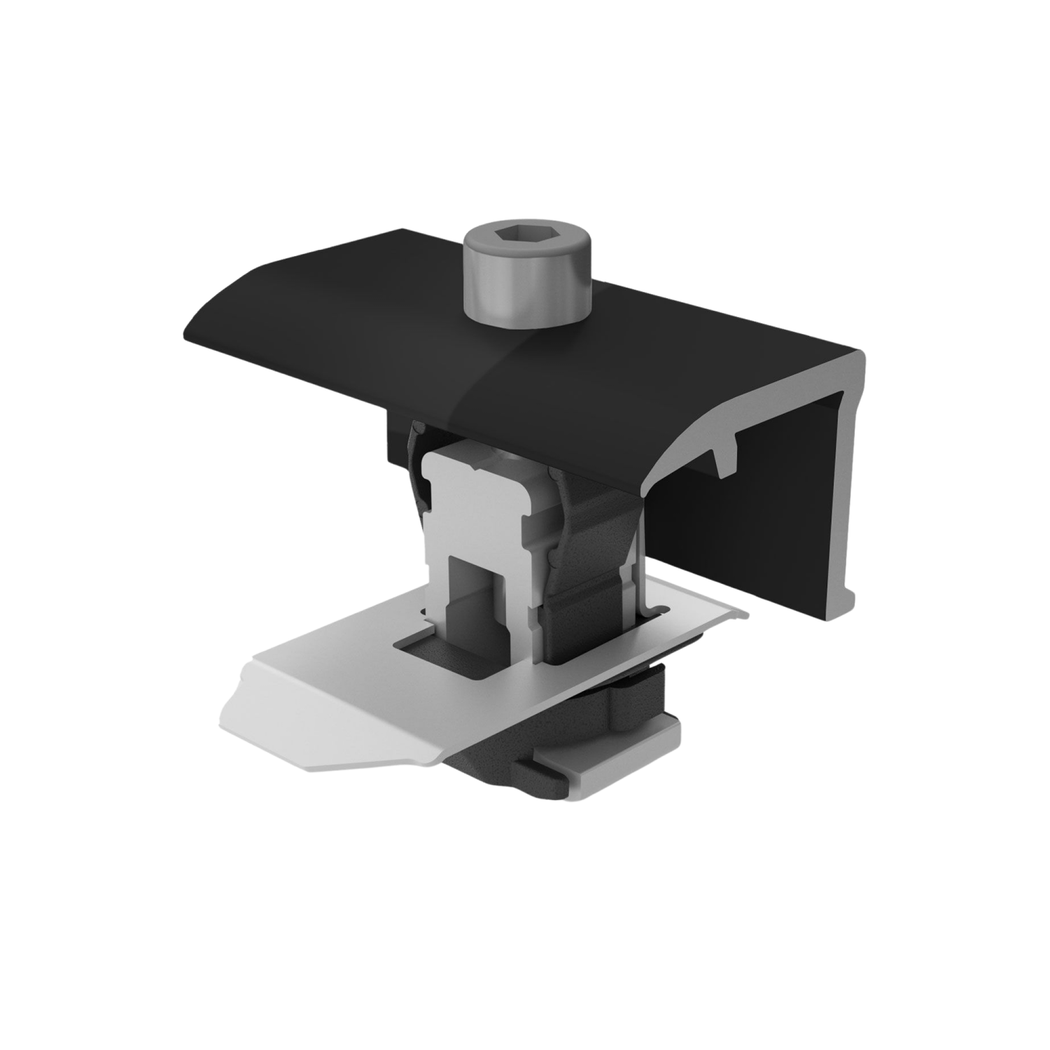 K2 Systems Universald Endklemme 25-40 Schwarz Eloxiert